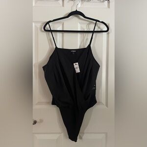 Express Women's Elegant Black Bodysuit NWT Extra Large